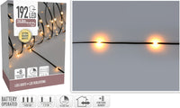 Led Verlichting 192 Led - Extra Warm Wit - Op Batterij - 8 Lichtfuncties - Timer - Soft Wire