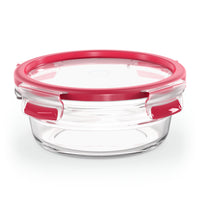 Emsa Clip&Close Glass Food Container 600 Ml Red
