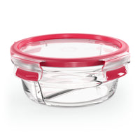 Emsa Clip&Close Glass Foos Container 500 Ml Red