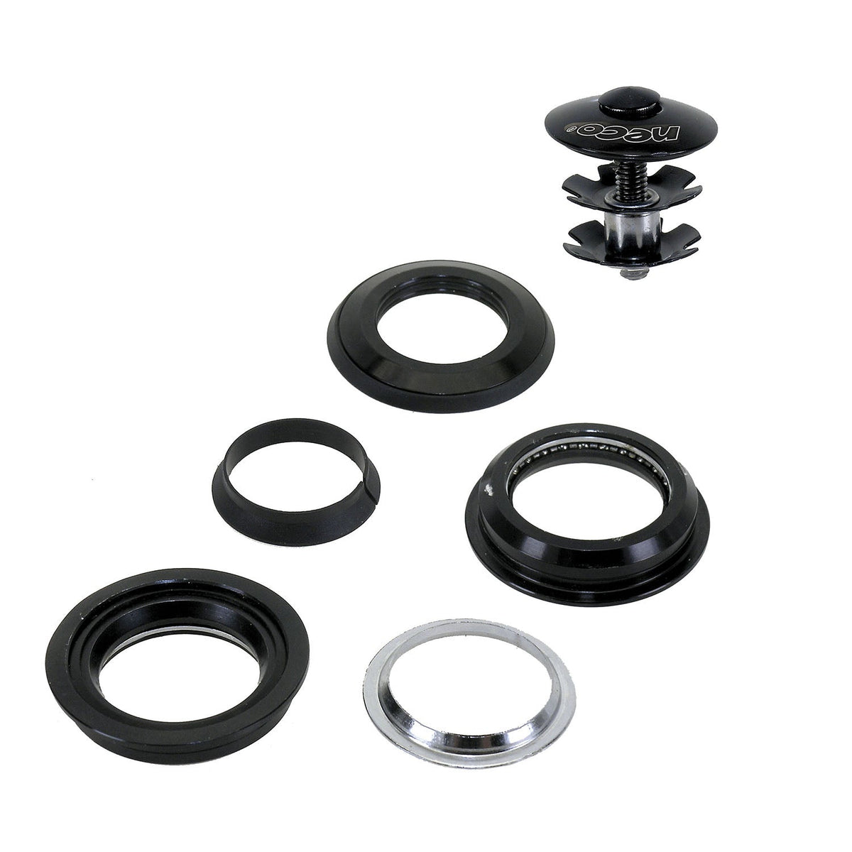 Balhoofdset Neco 1 1/8" Semi-Geintegreerd Zonder Draad - Zwart