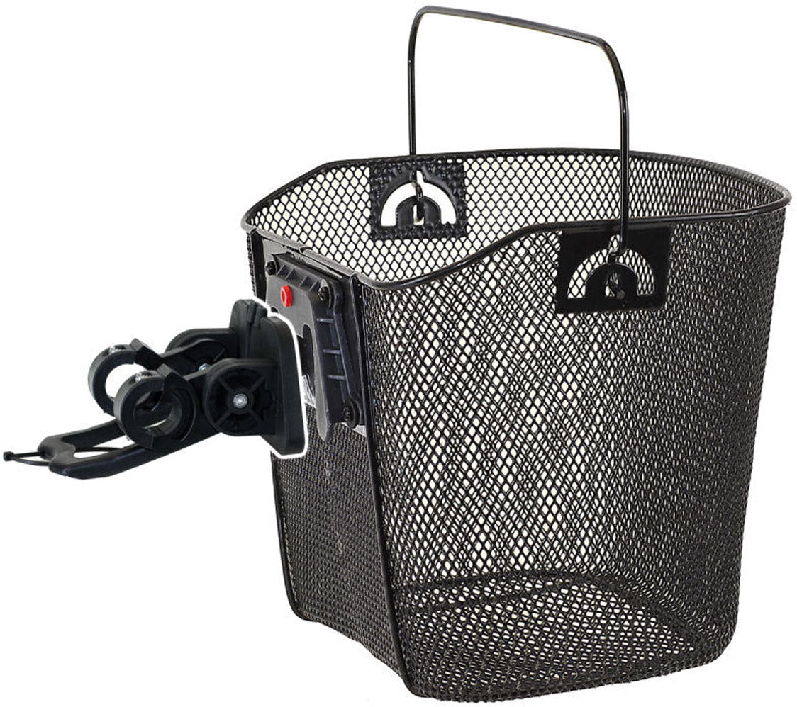 Afneembare Fietsmand Mighty Met Stuurbevestiging - Zwart