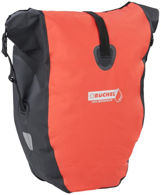 Enkele Fietstas Büchel 100% Waterdicht 25,4 Liter - Rood