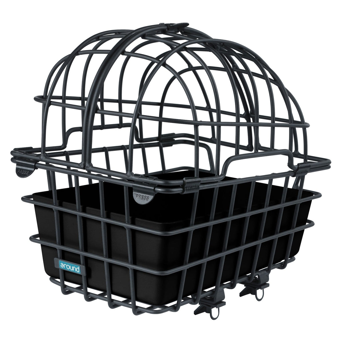 Dierenfietsmand Around Luna Xl Incl. Around Fix System - Mat Zwart