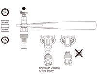 Cranktrekker Icetoolz 04S1 Met 8 Mm Inbus- & 14/15 Mm Dopsleutel