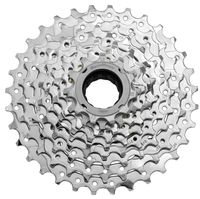 Freewheel 9 Speed Sunrace Mfex9 11-32T - Verchroomd