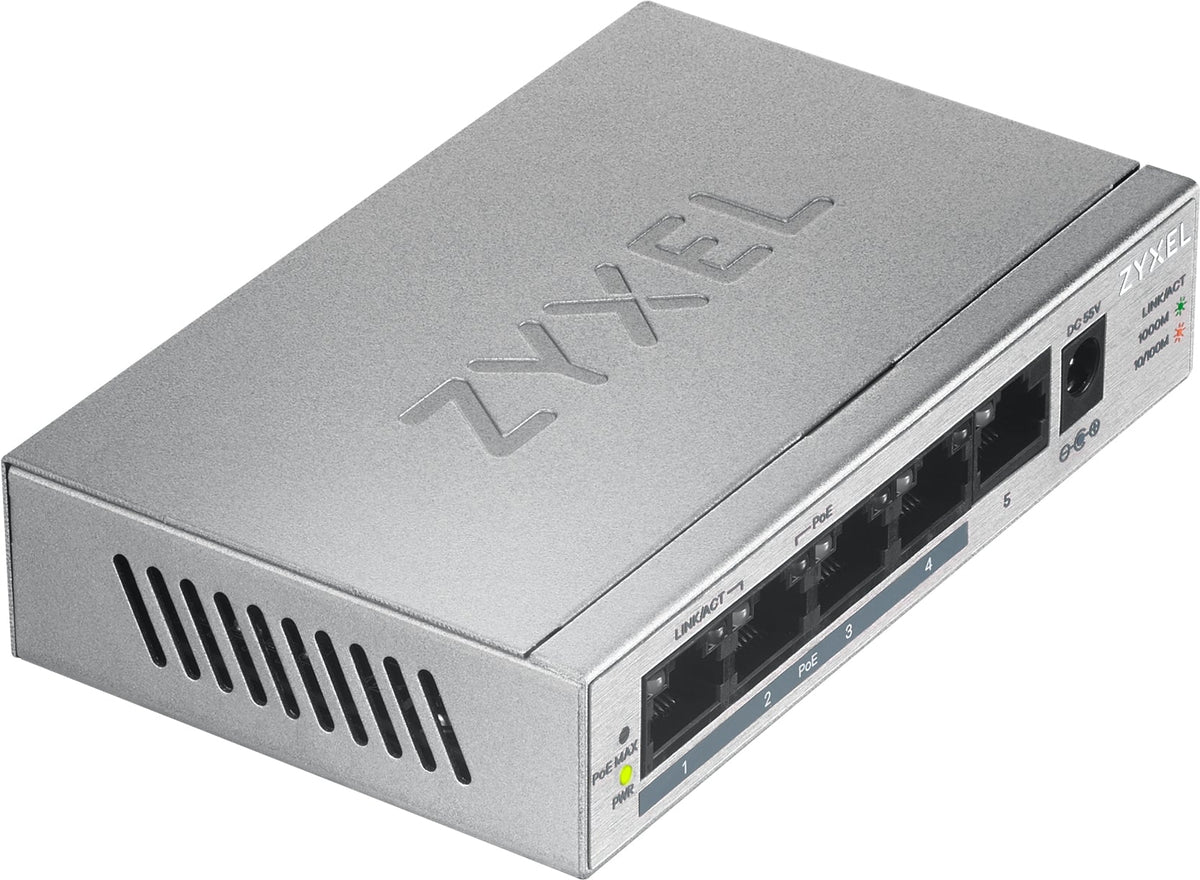 Zyxel Gs1005-Hp 5-Port Desktop Poe+ Switch