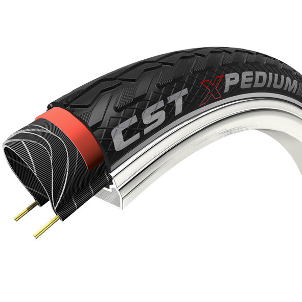Buitenband Cst Xpedium One 28 X 1.50" / 40-622 Mm - Zwart Met Reflectie