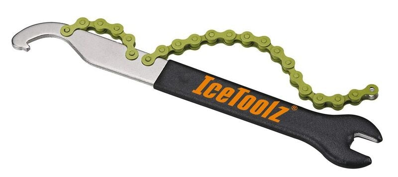Pedaalsleutel Met Haak En Freewheelafnemer 1/2 X 1/8" Icetoolz 34S2