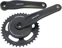 Crankstel 38T Miranda Alfa 1 Voor 3/32" Ketting - Met 95Mm Disc - Zwart