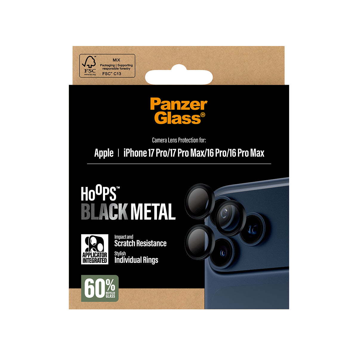 Panzerglass Hoops Black Ip 16 17 Pro Ip 16 17 Pro Max