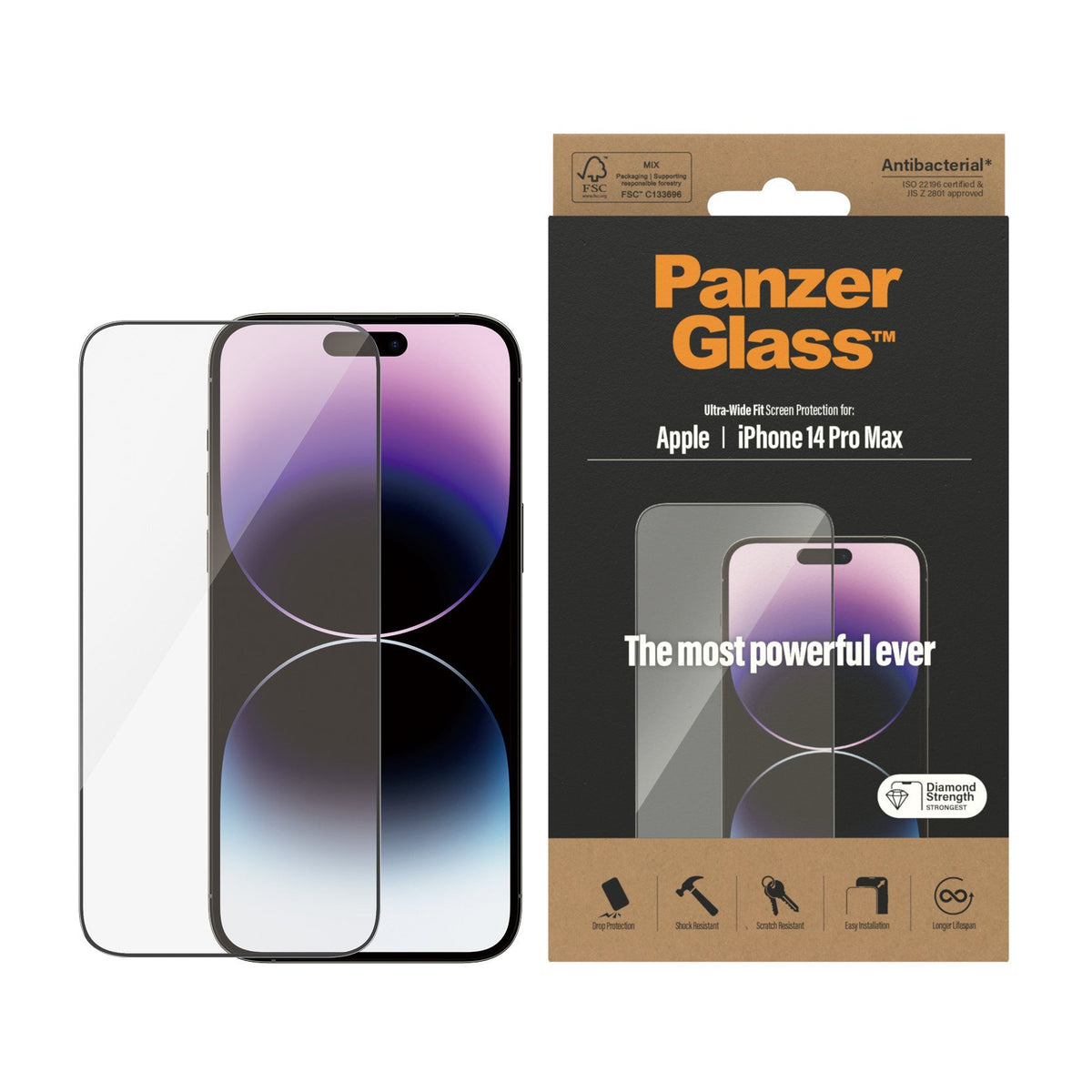 Panzerglass Screen Protector For Iphone 14 Pro Max Uwf