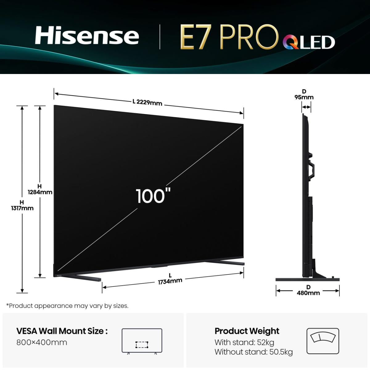 Hisense 100E7Q Pro