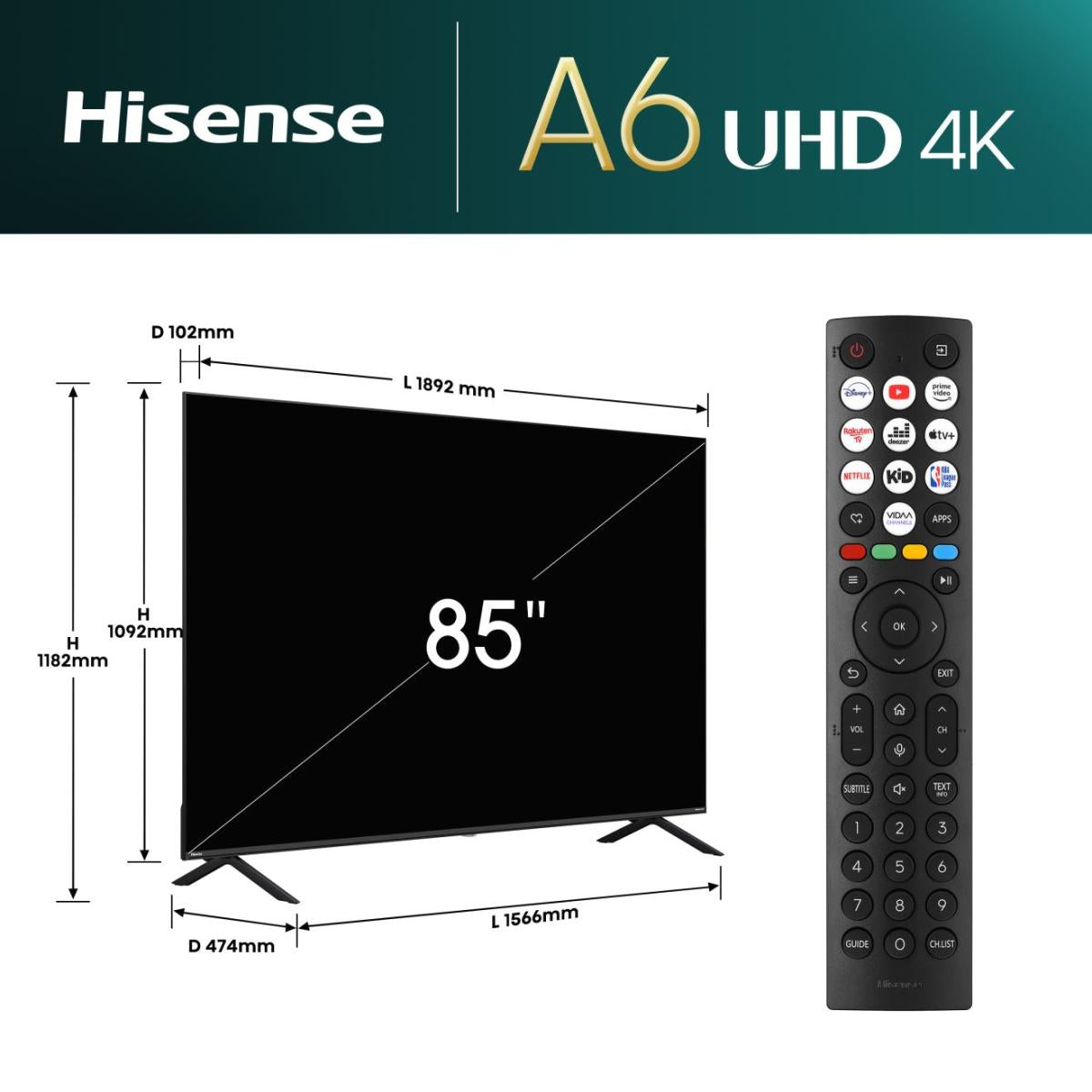Hisense 85A6N
