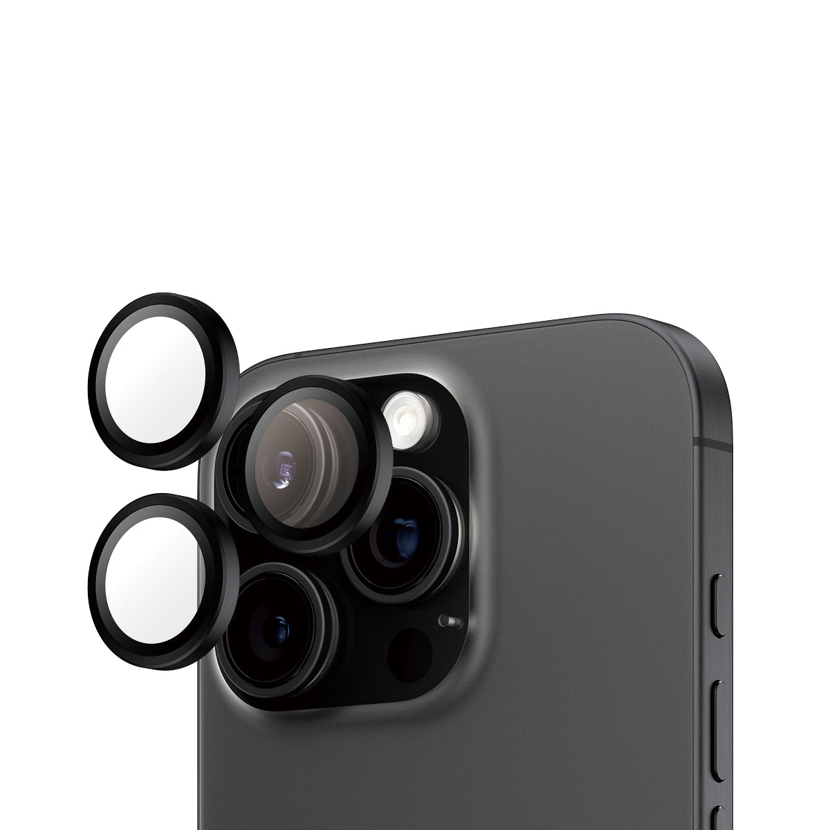 Panzerglass Hoops Black Camera Lens Protector Ip 16 Pro / Max