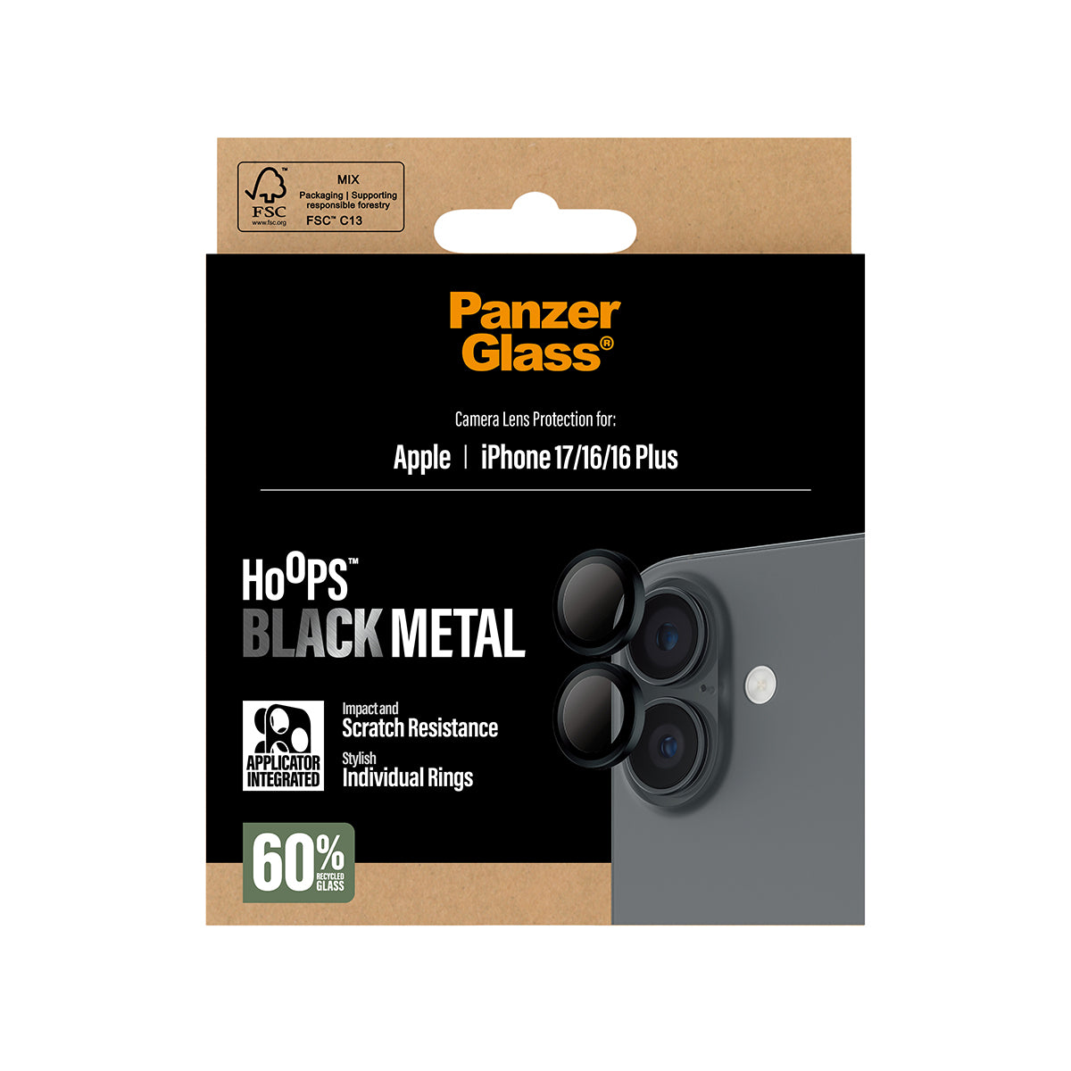Panzerglass Hoops Black Ip 17 Ip 16 16 Plus