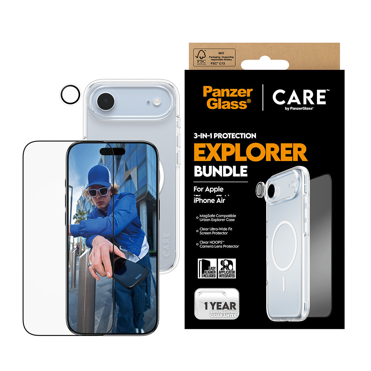 Panzerglass Care By Panzerglass 3-In-1 Explorer Set Ip 17 Air