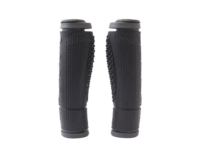 Handvatset Sportief Zwart/Grijs 128Mm 2-Componenten , 1-Kant Open