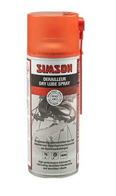 Derailleur Simson Dry Lube Spray 400Ml - Oranje
