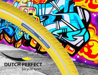 Buitenband Dutch Perfect 28 X 1.40" / 40-622Mm Anti-Lek - Geel Met Reflectie