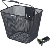 Fietsmand Basil Bilbao Kf Bevestiging Inclusief Stuurpenhouder 26 X 22 X 27 Cm - Zwart