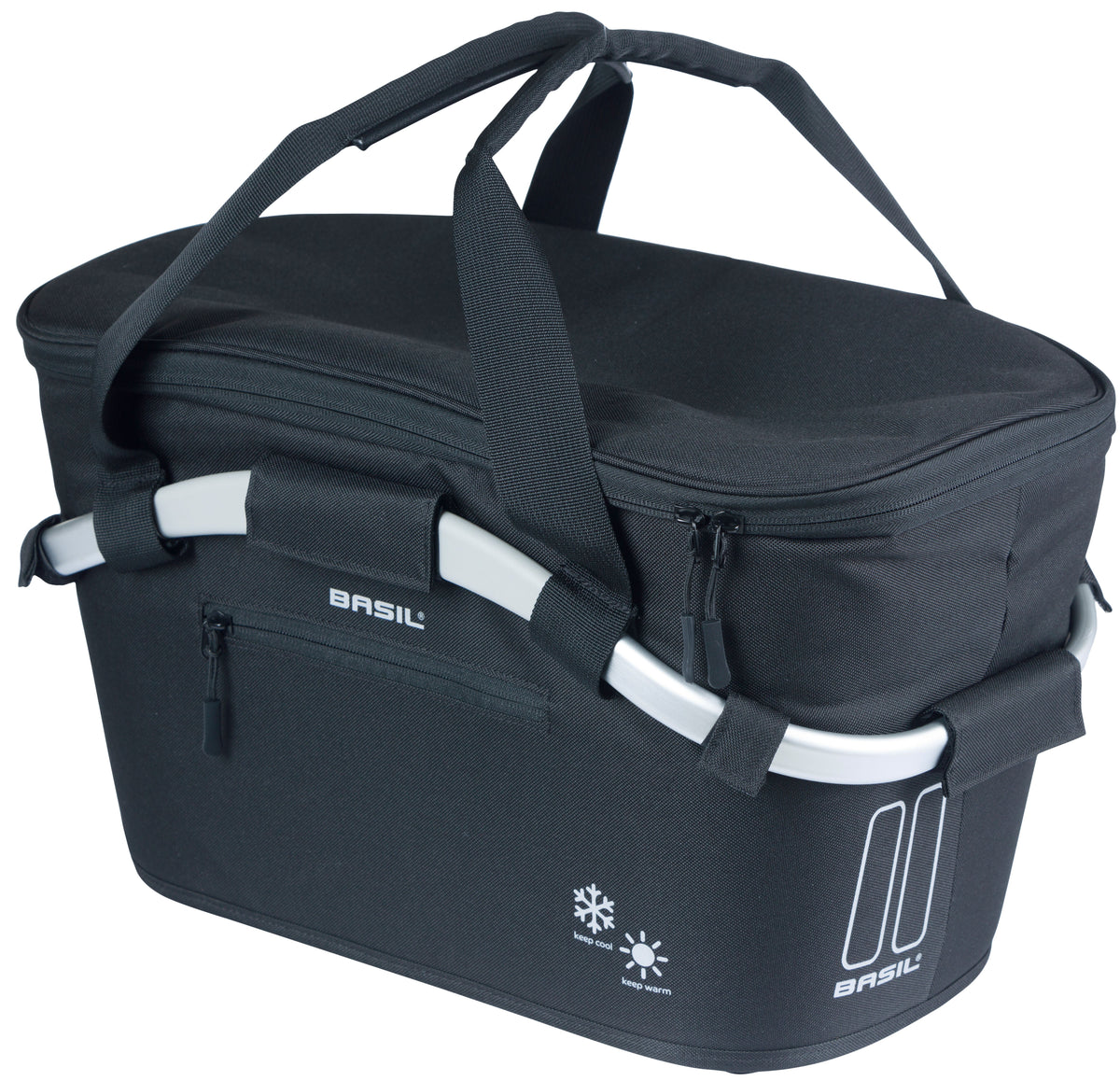 Fietsmand Basil Classic Carry All Iso Met Mik Bevestiging 18 Liter 38 X 21 X 27 Cm - Zwart