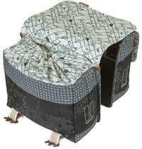 Dubbele Fietstas Basil Bohème Carry All - 35 Liter - Zwart