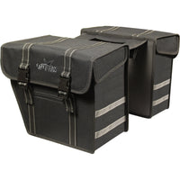 Dubbele Fietstas Greenlands Black Line Double 40 Liter 36 X 32 X 18 Cm (2X) - Zwart