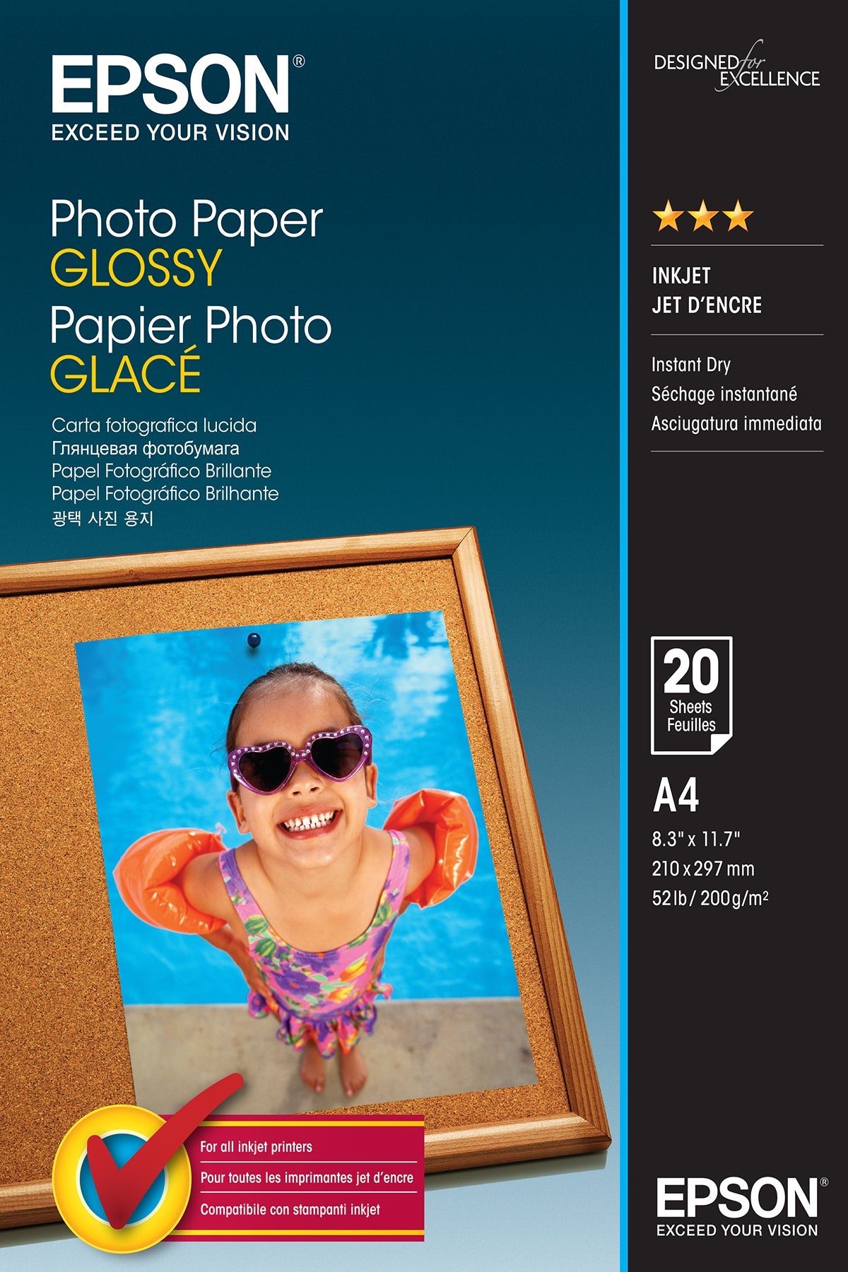Epson Photo Paper Glossy A 4 20 Sheets 200 G