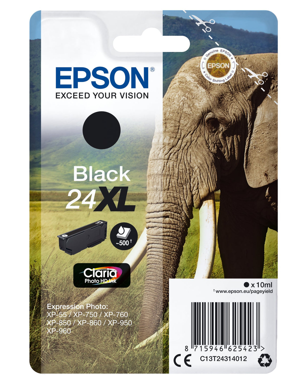 Epson Ink Cartridge Xl Black Claria Photo Hd T 243 T 2431