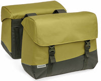 Dubbele Fietstas New Looxs Joli 37 Liter 38 X 18 X 29 Cm (2X) - Olijf/Geel