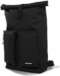 Gerecyclede Shopper Fietstas Urban Proof Rolltop Backpack 20 Liter 34 X 13 X 46 Cm - Zwart