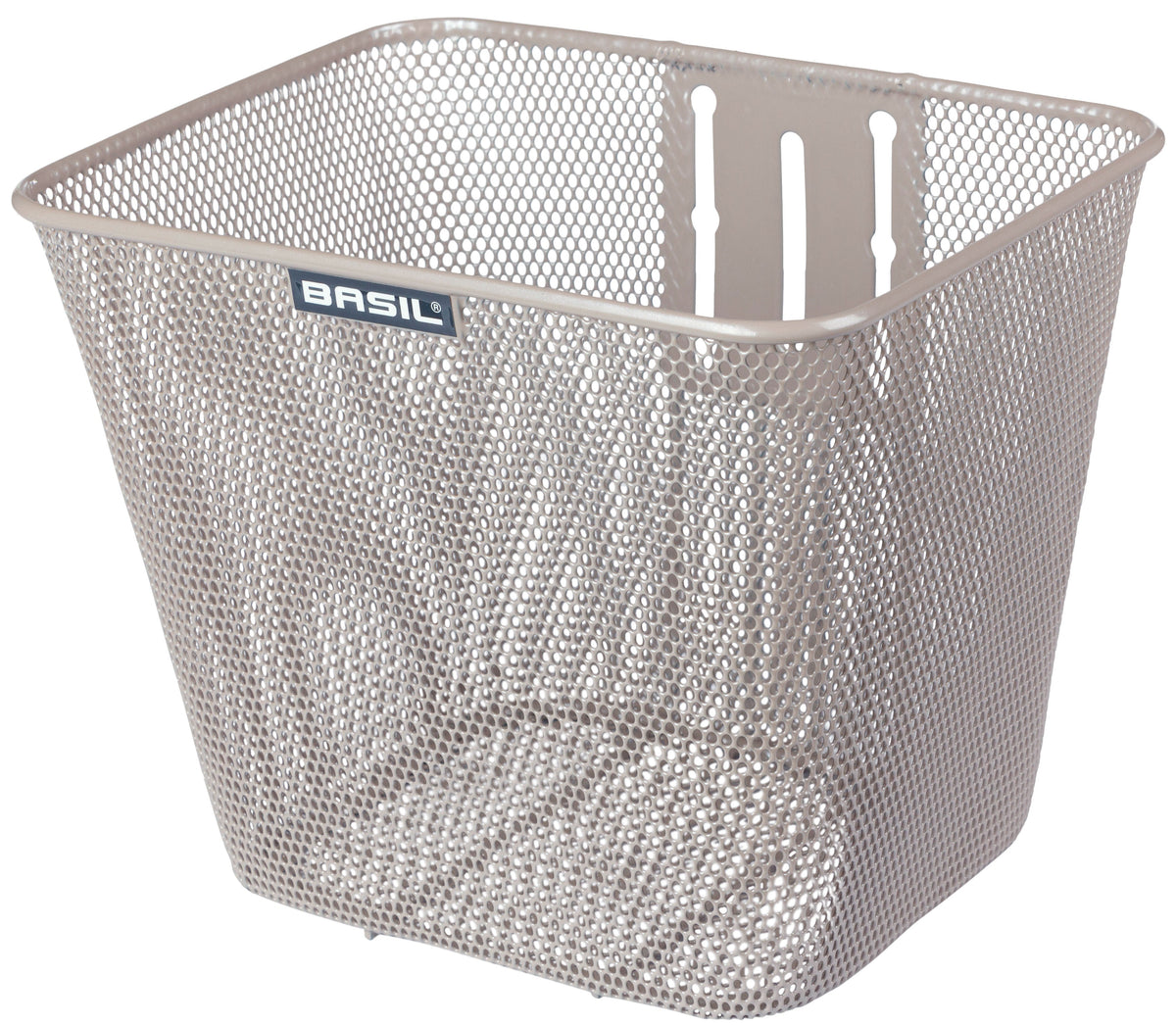 Fietsmand Basil Bilbao Met Vaste Montage 26 X 22 X 27 Cm - Nude Metallic