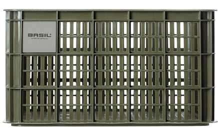 Gerecyclede Fietskrat Basil Crate L 40.0 Liter 39 X 49 X 26 Cm - Moss Green