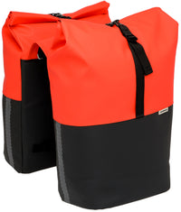Dubbele Fietstas New Looxs Nyborg 34 Liter - 30 X 17 X 37Cm (X2) - Rood/Zwart