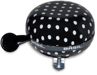 Fietsbel Basil Polkadot Ø80Mm - Zwart / Wit