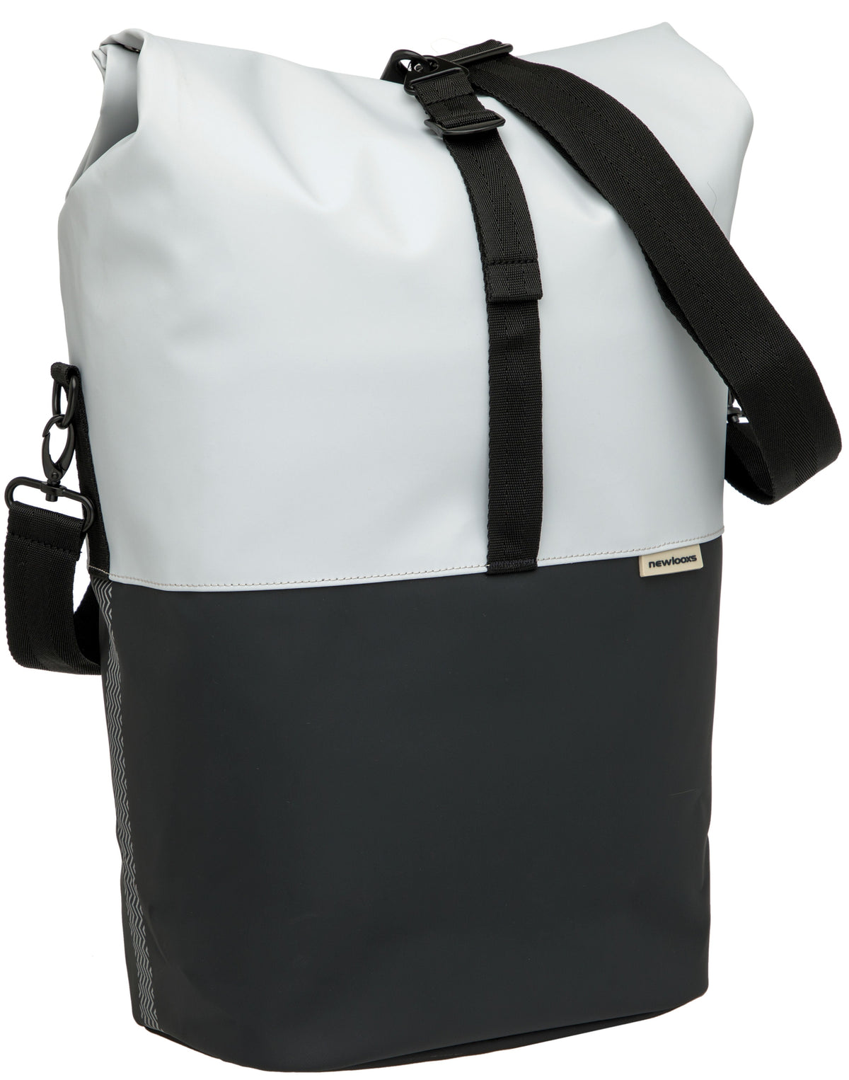 Fietsshopper New Looxs Nyborg 17 Liter 30 X 17 X 37 Cm - Lichtgrijs/Zwart
