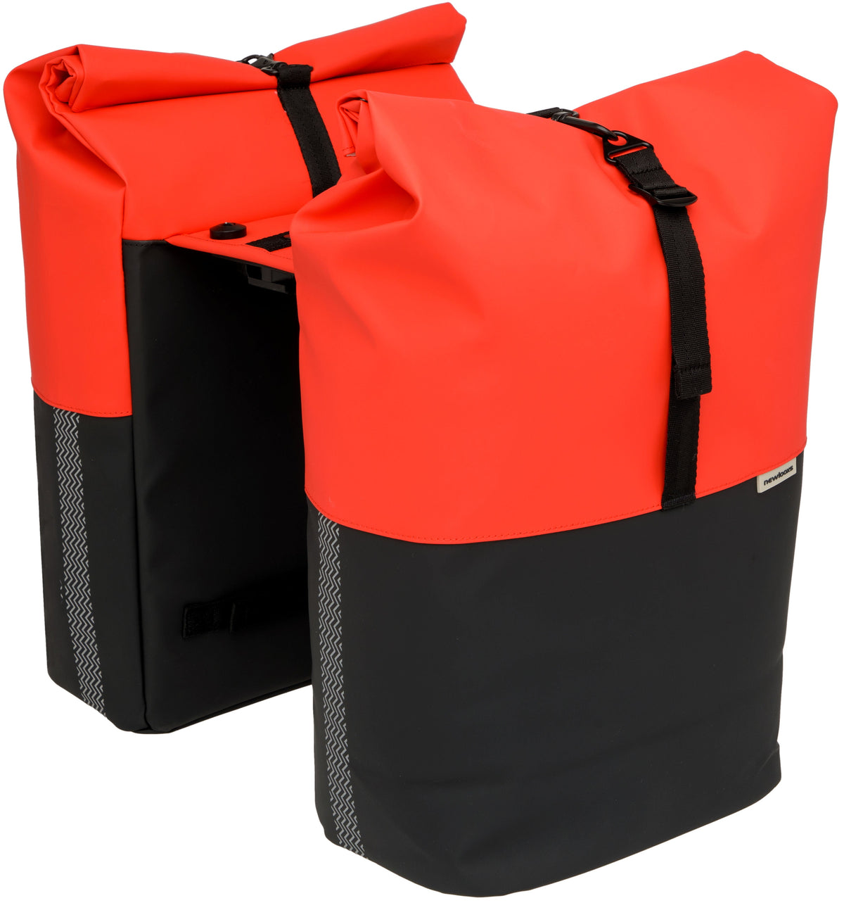 Dubbele Fietstas New Looxs Nyborg Mik 34 Liter - 30 X 17 X 37Cm (X2) - Rood/Zwart