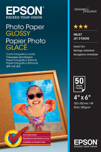 Epson Photo Paper Glossy 10X15 Cm 50 Sheets 200 G