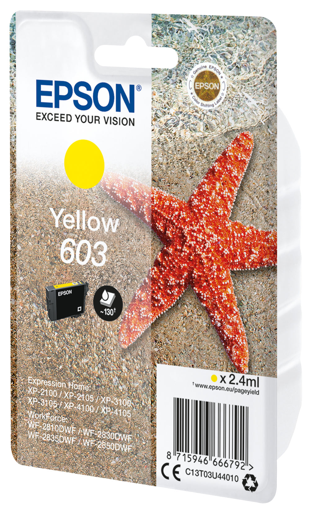 Epson Ink Cartridge Yellow 603 T 03U4