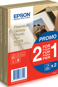 2X 40 Epson Premium Glossy Photo Paper 10X15 Cm, 255 G