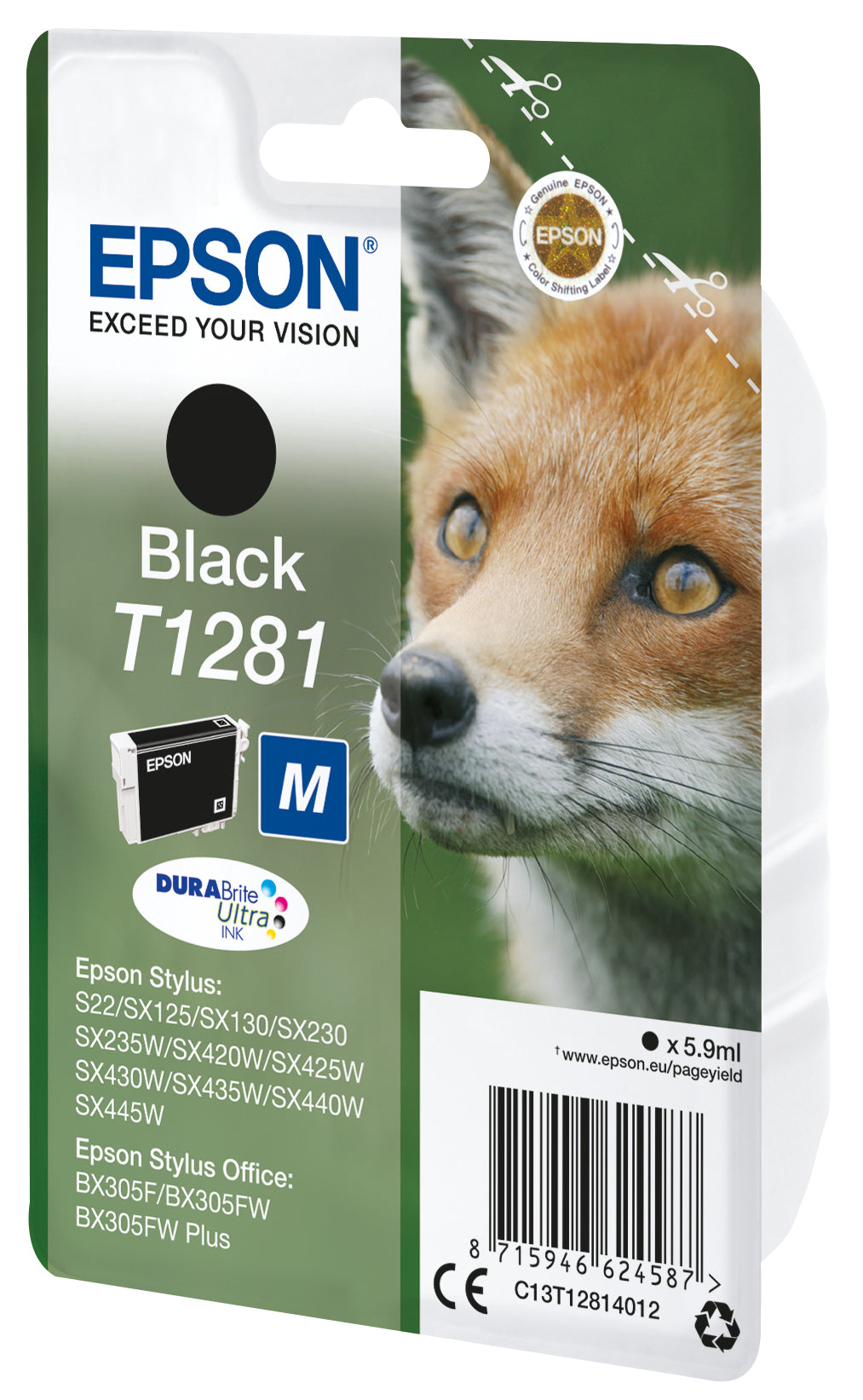 Epson Ink Cartridge Black Durabrite T 128 T 1281