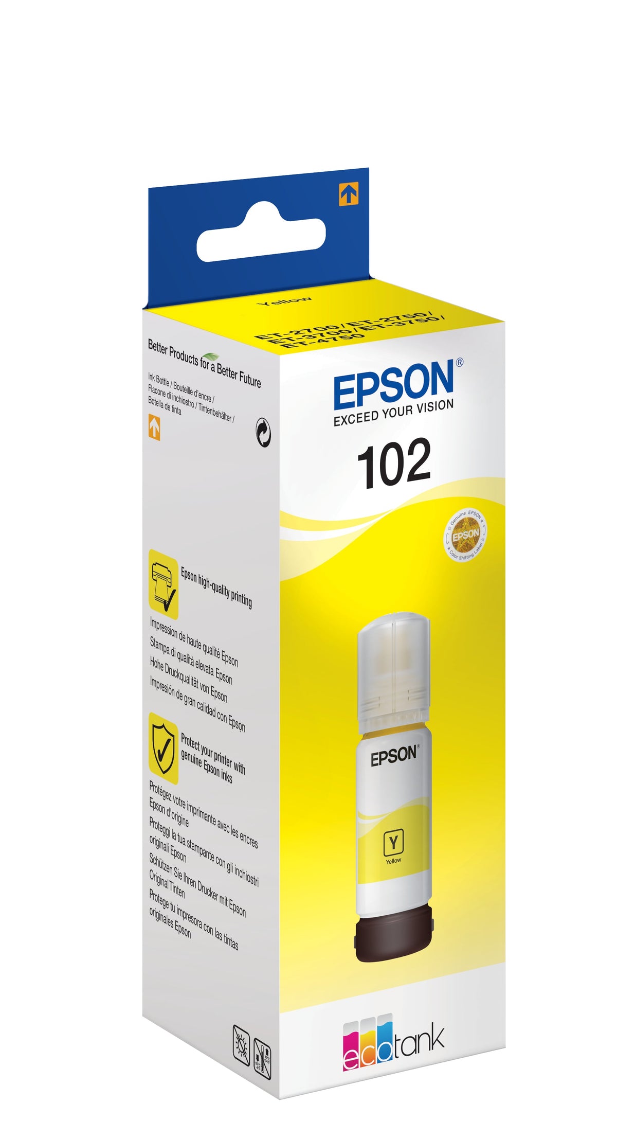 Epson Ecotank Yellow T 102 70 Ml T 03R4
