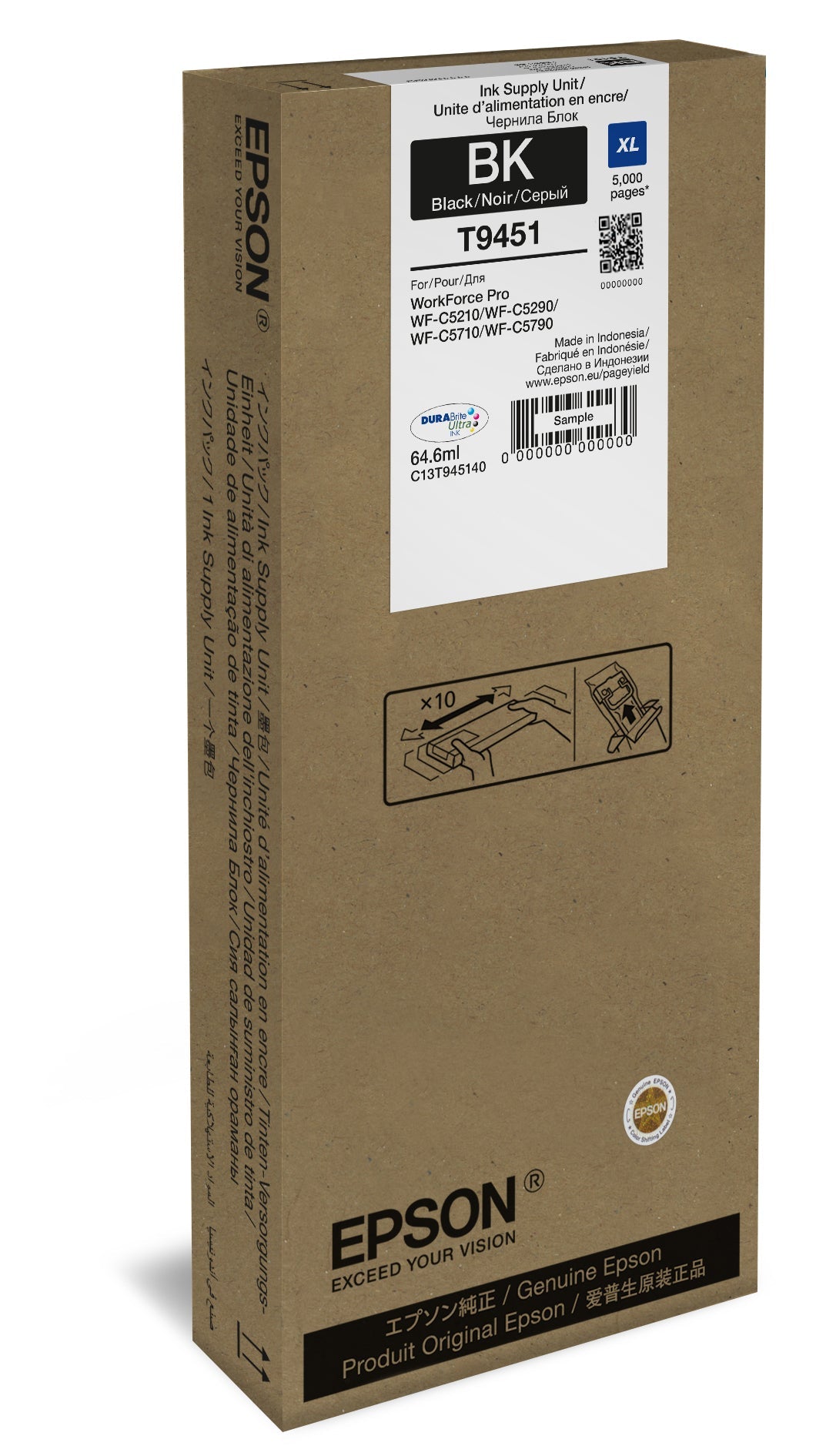 Epson Wf-C5Xxx Series Ink Cartr. Xl Black T 9451