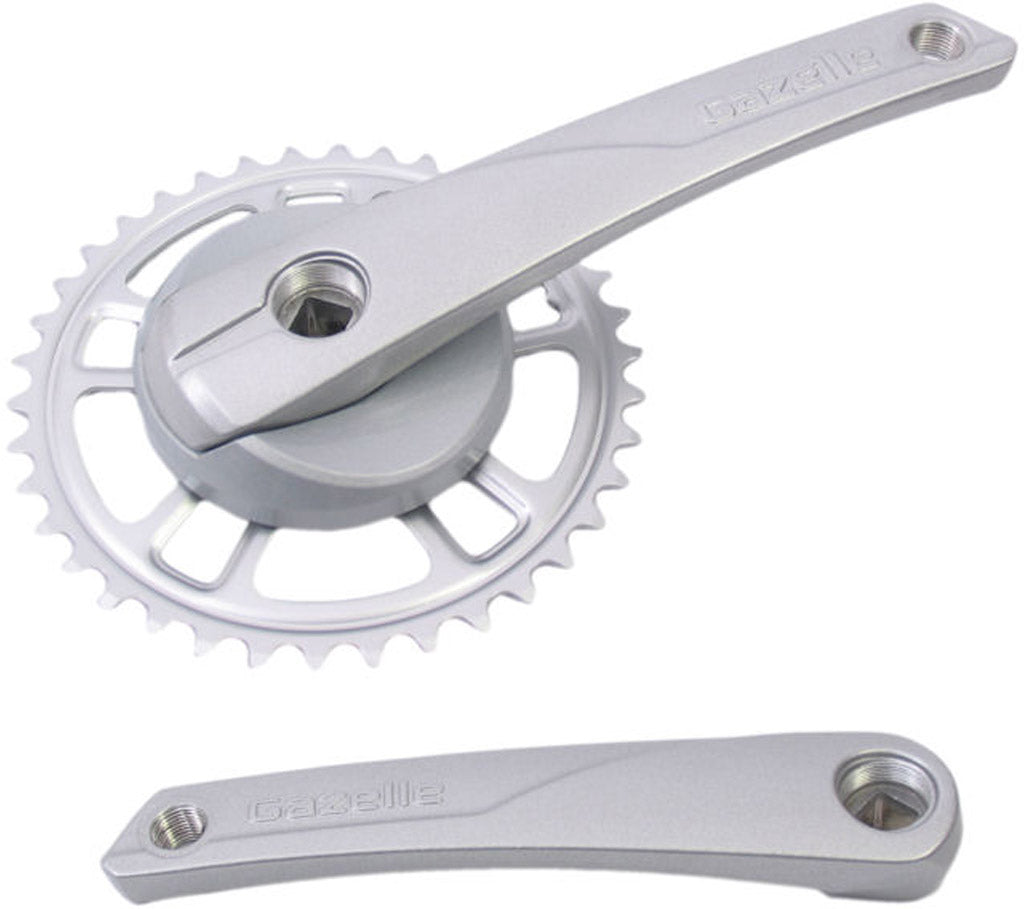 Crankstel 38T Gazelle 170Mm Voor Vierkante As - Zilver