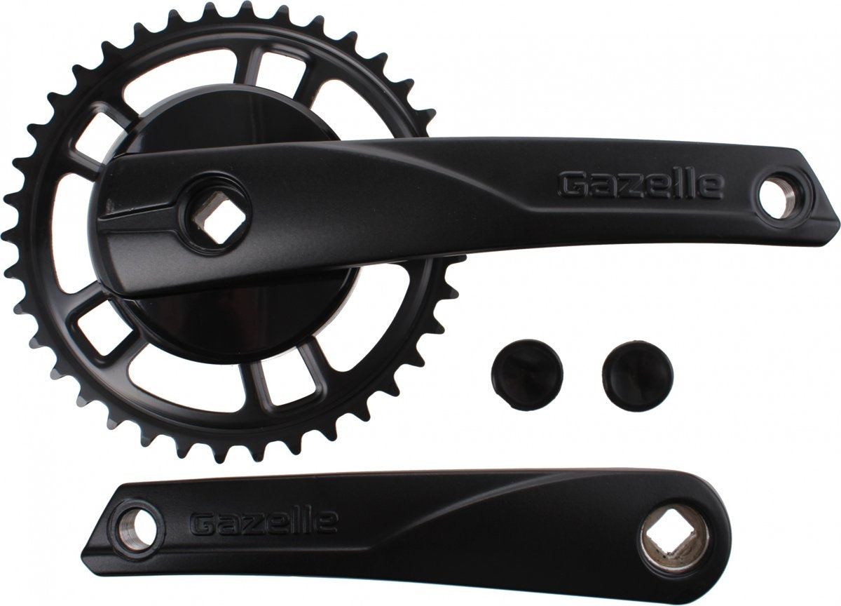 Crankstel 38T Gazelle Strixvaria 170Mm Crankarm - Zwart