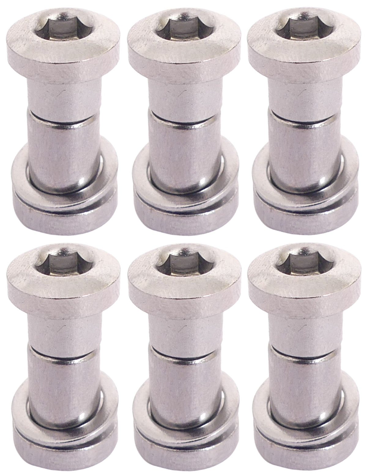 Zadelpenbout Bofix Inbus 16 Mm - Chroom (6 Stuks)
