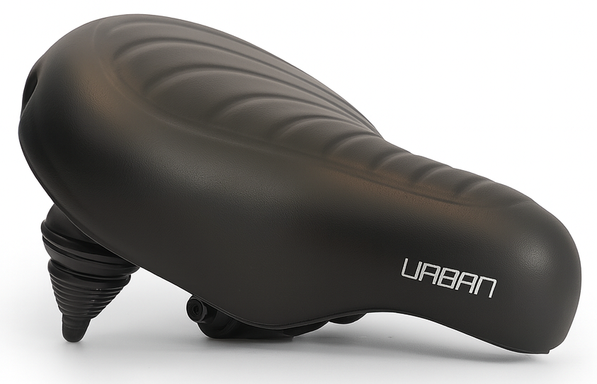 Fietszadel Edge Urban Xl Wave - Zwart
