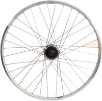 Achterwiel 28" Nexus 7 Rollerbrake Naaf Met Zilveren Velg En Rvs Spaken