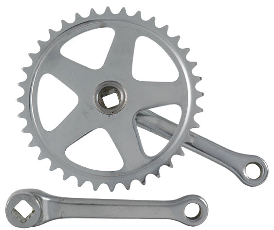 Crankstel 36T Vinty 1/8" Spieloos 130Mm Staal - Zilver