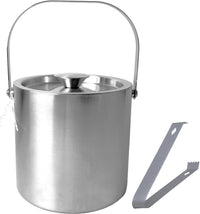 Ceruzo Ijsemmer Rvs - 3 Liter - Extra Groot - Met Deksel En Tang